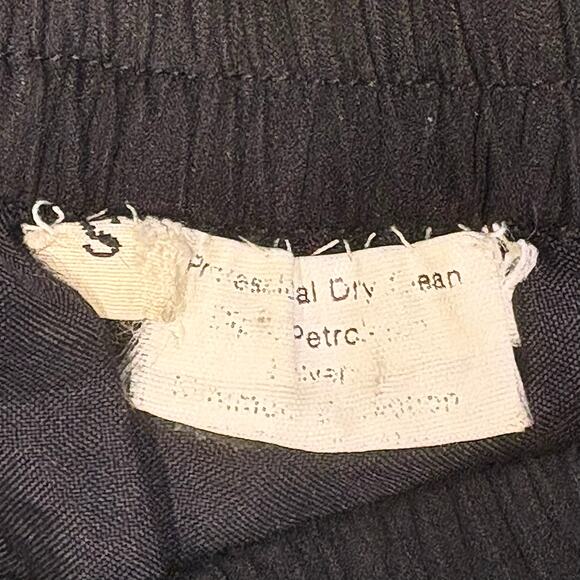 Vintage 80s Black Sequin Gold Leaf Beaded Midi Skirt Glam Cocktail Evening Small - Picture 8 of 11